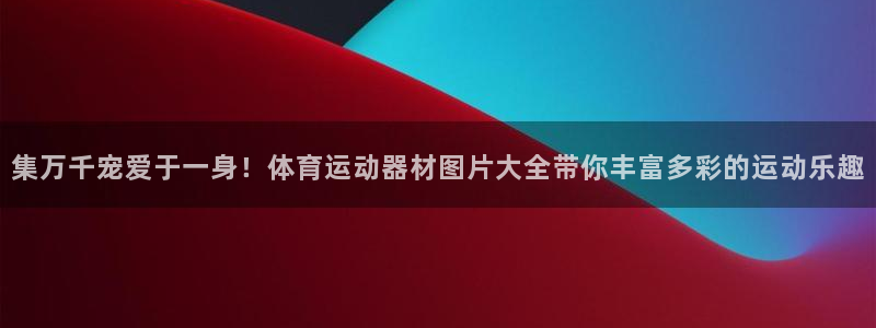 哈哈体育娱乐平台：集万千宠爱于一身！体育运动器材图片大全带你